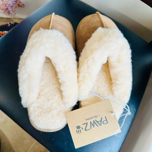 Tan Bearpaw Retro Loki Platform Slippers - Picture 13 of 14